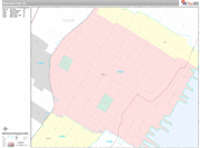 West New York  Wall Map Premium Style